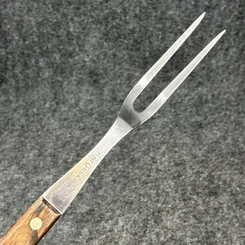 Vtg Ekco Flint USA Carving Fork 12